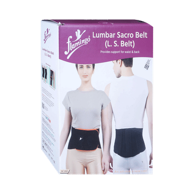 Flamingo Lumbar Sacro Belt | For Pain Relief | Supports Waist & Back Belt XXXL