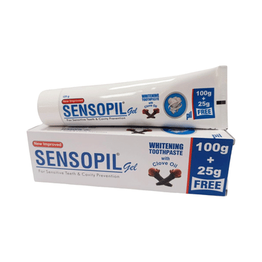 PIL Sensopil Dental Gel - Whitening Toothpaste For Sensitive Teeth & Cavity Prevention