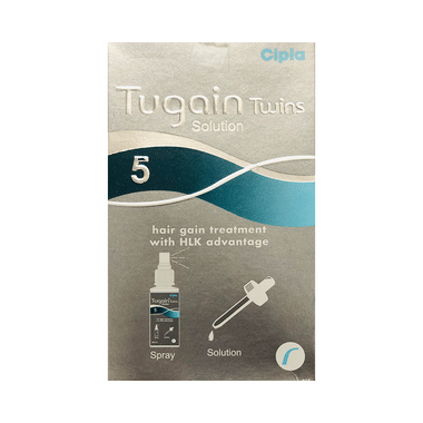 Tugain Twins 5 Solution (60ml Each)