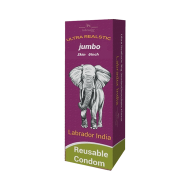 Labrador India Ultra Realistic Jumbo Reusable Condom 6inch