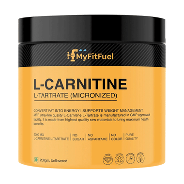 MyFitFuel L-Carnitine L-Tartrate (Micronized) Powder Unflavoured