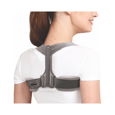 Tynor C 05 Clavicle Brace With Velcro Medium Grey