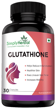 Simply Herbal Glutathione Capsule Buy bottle of 30.0 capsules at