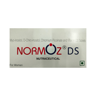 Normoz DS Tablet With Myo-Inositol, D-Inositol, Chromium & Vitamin D2