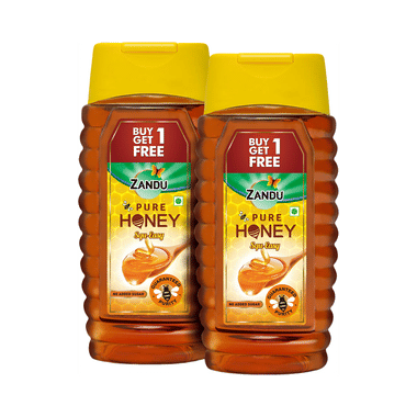 Zandu Pure Honey Squ-Easy | No Added Sugar Buy 1 Get 1 Free