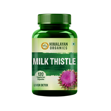 Himalayan Organics Milk Thistle 800mg Vegetarian Capsule