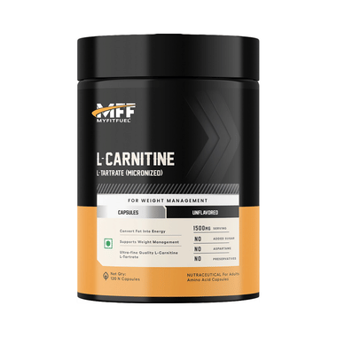 MyFitFuel L-Carnitine L-Tartrate (Micronized) 1500mg Capsule
