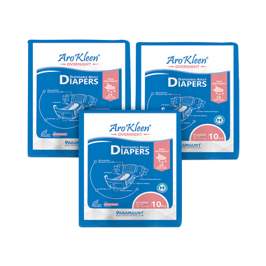 Arokleen Overnight Disposable Adult Diaper (10 Each) XL