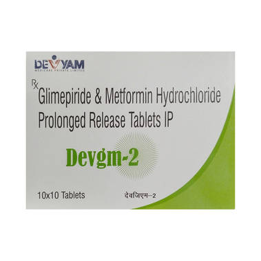 डेव्ग्म 2MG/500एमजी टैबलेट पीआर