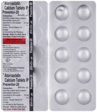 Preventor 20 Tablet Preventor 20 Tablet