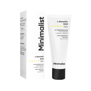 Minimalist 08% L-Ascorbic Acid Lip Treatment Balm | Treats And Nourishes Dark Lips