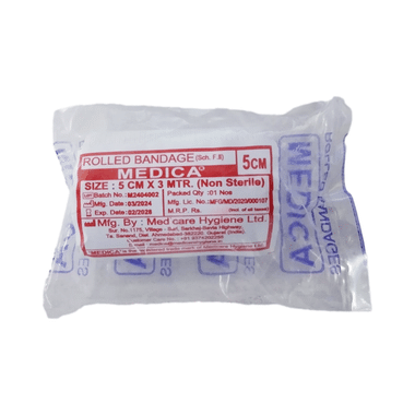 Medica Rolled Bandage 5cm X 3m