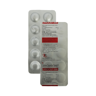Lyrocef 200mg Tablet