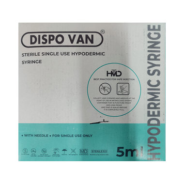 Dispovan Syringe 5ml with Needle