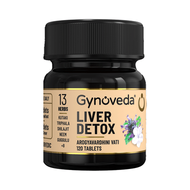 Gynoveda Liver Detox Arogyavardhini Tablets (120 Each) | Helps Manage Fatty Liver