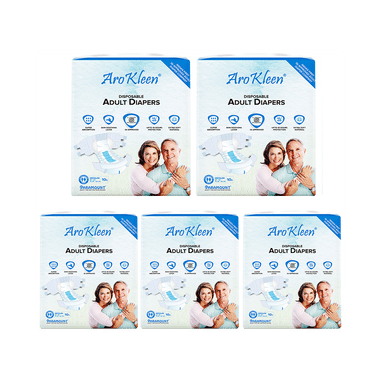 Arokleen Disposable Adult Diaper (10 Each) Medium