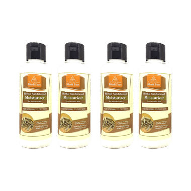 Khadi Pure Herbal Sandalwood Moisturizer (210ml Each)