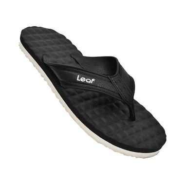 Leaf Footwear Cloud Comfort Orthopaedic Slippers Black White 8