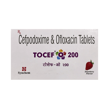 Tocef O 200 Tablet Strawberry