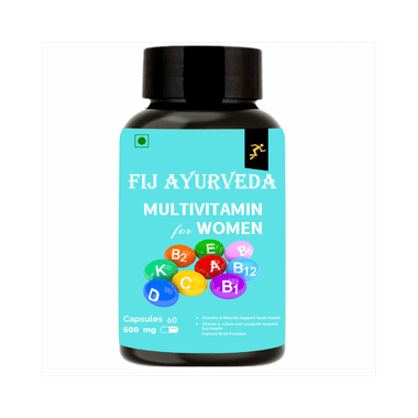 Fij Ayurveda Multivitamin For Women 500mg Capsule