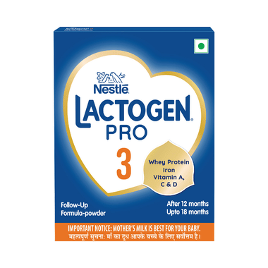 Nestle Lactogen Pro 3, Follow-Up Formula Powder With Iron, Powder And Vitamins, After 12 Months Up To 18 Months
