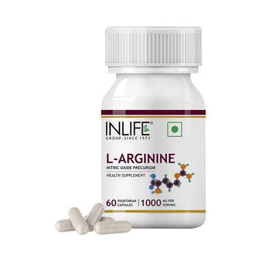 Inlife L-Arginine 1000mg | Nitric Oxide Precursor | Capsule