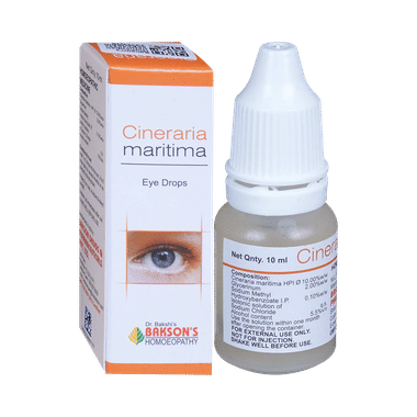 Bakson's Homeopathy Cineraria Maritima Eye Drop | For Blur Vision & Eye Care Eye Drop