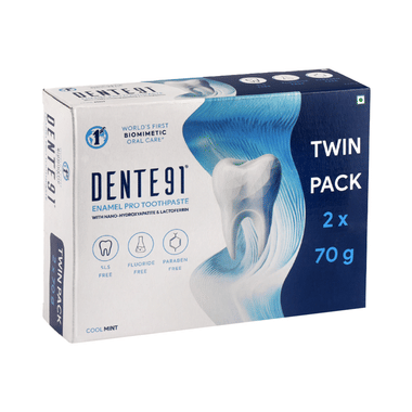 Dente 91 Enamel Pro Cool Mint Toothpaste (70gm Each)
