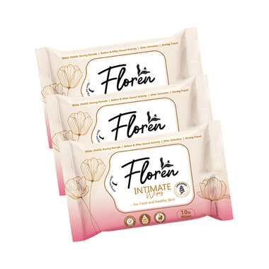 Floren Lavender Intimate Wipe (10 Each)