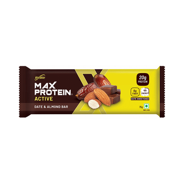 RiteBite Max Protein Active 20g Protein Bar Date & Almond