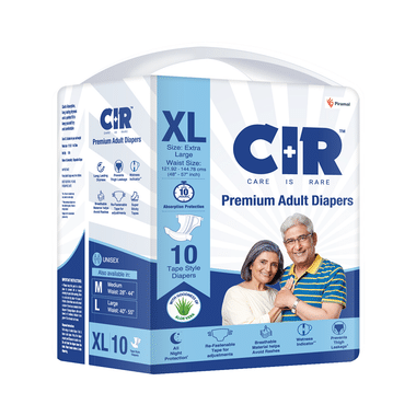 CIR Premium Adult Unisex Diaper With Aloe Vera | Size XL