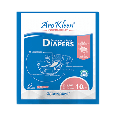 Arokleen Overnight Disposable Adult Diaper (10 Each) XL