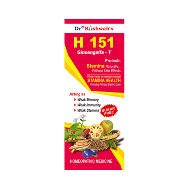 Dr Kushwah's H 151 Ginsengalfa-T Sugar Free