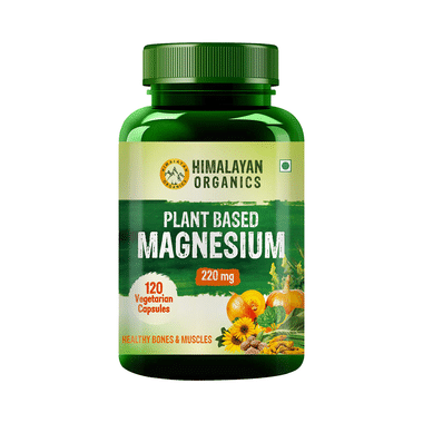 Himalayan Organics Plant Based Magnesium 220mg Vegetarian Capsule