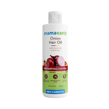 Mamaearth Onion Hair Oil For All Skin Types | Mineral Oil & Silicone-Free