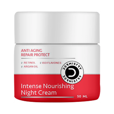 Dermisrty Combo Pack Of Anti Ageing Intense Nourishing Retinol Night Repair Cream & Blueberry Face Mask Pack (50ml Each)