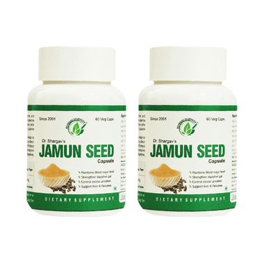 Dr.Bhargav’s Jamun Seed Veg Capsule (60 Each)