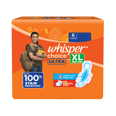Whisper Choice Ultra Sanitary Pads XL