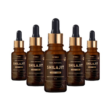 Nirvasa 100% Natural Shilajit Liquid Form (30ml Each)