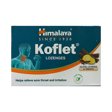 Himalaya Koflet Cough Lozenges| Soothes Sore Throat| Relieves Cough | Clove, Licorice & Trikatu