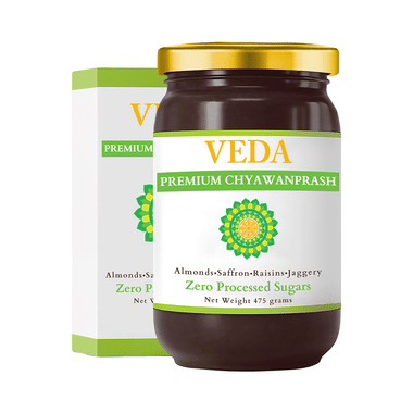 Veda Premium Chyawanprash With Almonds, Saffron, Raisins & Jaggery Sugar Free