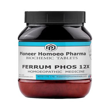 Pioneer Pharma Ferrum Phos 12X Biochemic Tablet