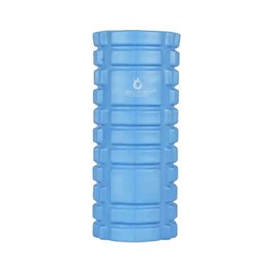Healthtrek Yoga Foam Roller for Trigger Points (33 CM) Blue