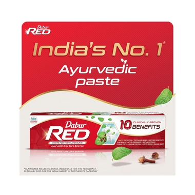Dabur Red Toothpaste For Healthy Teeth & Gums | Fights Dental Problems