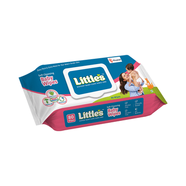 Little's Soft Cleansing Baby Wipes With Lid