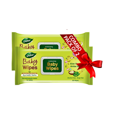 Dabur Baby Wipes (80 Each)