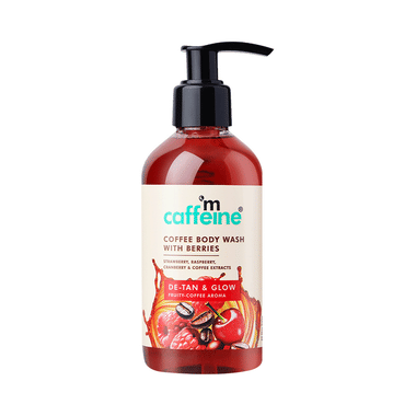MCaffeine Coffee Body Wash | De-Tan & Deep Cleansing Shower Gel With Berries