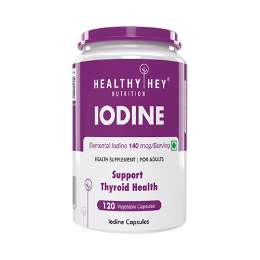 HealthyHey Nutrition Iodine 140mcg Vegetable Capsule