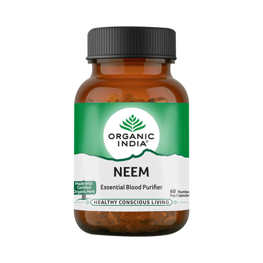 Organic India Neem Veg Capsule | Acts As Blood Purifier