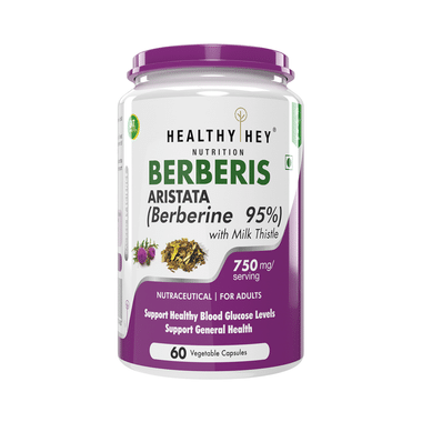 HealthyHey Berberis With Milk Thistle Vegetable Capsule